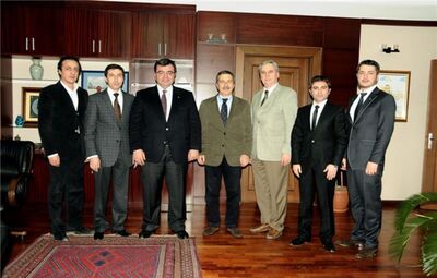 YENİ YÖNETİM KURULLARI BAŞKAN ATAÇ’I ZİYARET ETTİ