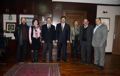 MUHTARLAR KONFEDERASYONU BAŞKAN ATAÇ'I ZİYARET ETTİ