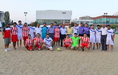 ESKİŞEHİR'DE PLAJ FUTBOLU HEYECANI