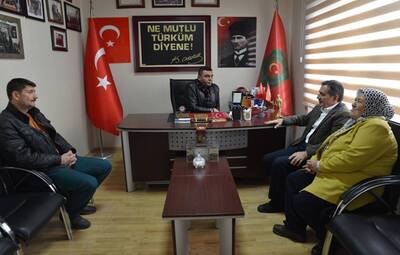 BAŞKAN ATAÇ ŞEHİT AİLELERİ DERNEĞİ'Nİ ZİYARET ETTİ