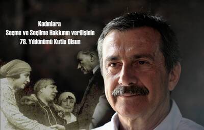 KADINLARA MİLLETVEKİLİ SEÇME VE SEÇİLME HAKKI'NIN VERİLMESİNİN YIL DÖNÜMÜ SEBEBİYLE  BAŞKAN DT. AHMET ATAÇ'IN MESAJI