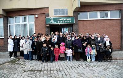 FEVZİ ÇAKMAK MAHALLELİ KADINLAR BAŞKAN ATAÇ'I AĞIRLADI