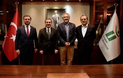 BARIŞ YARKADAŞ, HAKAN AYGÜN VE ŞABAN SEVİNÇ'TEN ATAÇ'A ZİYARET