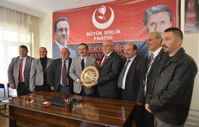 BAŞKAN ATAÇ, BÜYÜK BİRLİK PARTİSİ'Nİ ZİYARET ETTİ