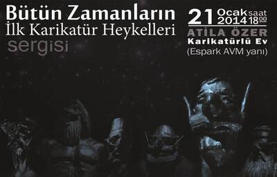 KARİKATÜRİST HIZAL'DAN HEYKEL SERGİSİ