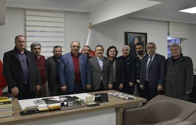 BAŞKAN ATAÇ HABEV'İ ZİYARET ETTİ