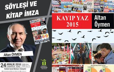 TEPEBAŞI USTA GAZETECİ ÖYMEN'İ AĞIRLIYOR