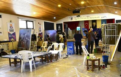 SANAT ÇALIŞTAYI'NDA ESERLER ŞEKİLLENİYOR