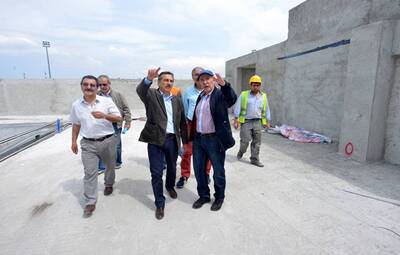 BAŞKAN ATAÇ, SU SPORLARI MERKEZİNİ DENETLEDİ