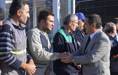 BAŞKAN ATAÇ, TEPEBAŞI ÇALIŞANLARI İLE BAYRAMLAŞTI 