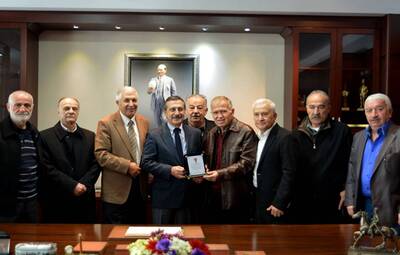 EFSANELERDEN İLK ZİYARET BAŞKAN ATAÇ'A