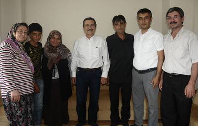 BAŞKAN ATAÇ  GÜMÜŞ KIZ' IN EVİNDE 