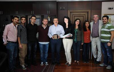 AEGEE'DEN BAŞKAN ATAÇ'A ZİYARET