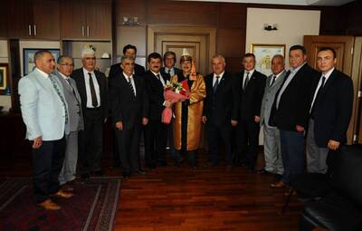 AHİLİK İL KOMİTESİ BAŞKAN ATAÇ'I ZİYARET ETTİ