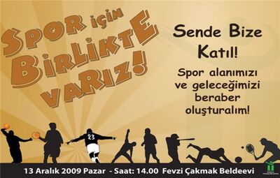 KATILIMCI BÜTÇE İLE YAPILACAK SPOR ALANI İÇİN GENÇLER BULUŞUYOR