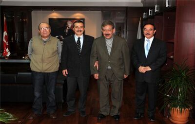 DİYANET İŞLERİ ESKİ BAŞKANI MEHMET NURİ YILMAZ BAŞKAN ATAÇ'I ZİYARET ETTİ