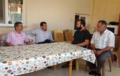 BAŞKAN ATAÇ KORKMAZ AİLESİ'Nİ ZİYARET ETTİ