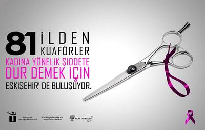 ŞİDDETE DUR DEMEK İÇİN KUAFÖRLERLE İŞBİRLİĞİ