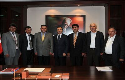 YENİ BAŞKANLAR ATAÇ'I ZİYARET ETTİ