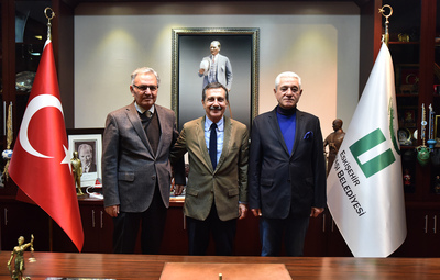 BAŞKAN ATAÇ ÜNAL VE SERİNDAĞ'I KONUK ETTİ