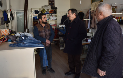 BAŞKAN ATAÇ TOMBAKZADE ESNAFI İLE BULUŞTU