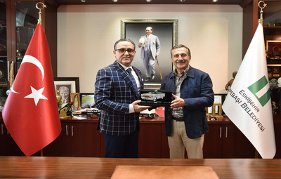 KKTC BAŞKONSOLOSUNDAN BAŞKAN ATAÇ'A ZİYARET