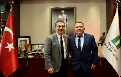 CHP İNHİSAR İLÇE BAŞKANI BAYRAK'TAN ATAÇ'A ZİYARET