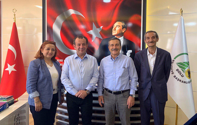 BAŞKAN ATAÇ'TAN BAŞKAN ÖZCAN'A ZİYARET