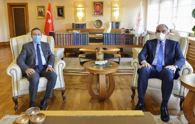 BAŞKAN ATAÇ BAKAN ERSOY İLE GÖRÜŞTÜ