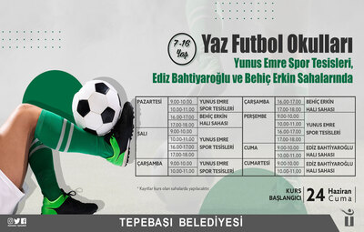 YAZ FUTBOL OKULLARI BAŞLIYOR