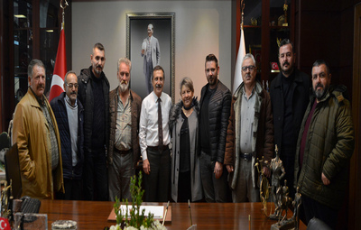 KUŞAÇIKGÖZ'DEN BAŞKAN ATAÇ'A ZİYARET