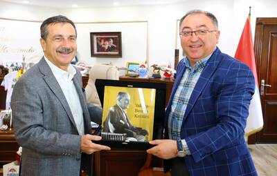 BAŞKAN ATAÇ, YALOVA BELEDİYE BAŞKANI SALMAN'I ZİYARET ETTİ