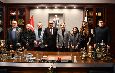 DSP TEPEBAŞI İLÇE YÖNETİMİNDEN BAŞKAN ATAÇ'A ZİYARET