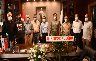IŞIKSPOR'DAN BAŞKAN ATAÇ'A ZİYARET