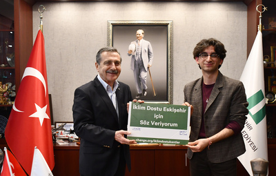 BAŞKAN ATAÇ'TAN 'İKLİM DOSTU KENTLER İSTİYORUZ' KAMPANYASINA DESTEK