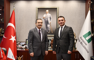 SİVRİHİSAR ADAYI DÖKMECİ'DEN BAŞKAN ATAÇ'A ZİYARET