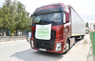 YANGIN BÖLGESİNE YARDIM