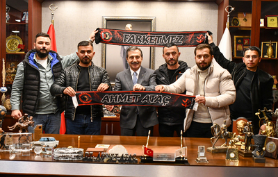 TARAFTARLARDAN BAŞKAN ATAÇ'A ZİYARET