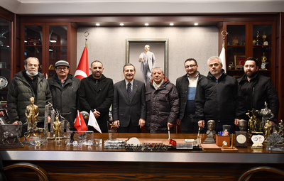 YENİ BAĞLAR ESNAFINDAN ATAÇ'A ZİYARET