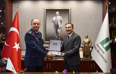 ORGENERAL GÜNEYKAYA'DAN BAŞKAN ATAÇ'A İADE-İ ZİYARET