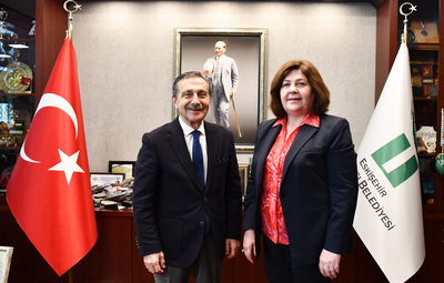 ÇİFTELER BELEDİYE BAŞKANI KONAKCI'DAN BAŞKAN ATAÇ'A ZİYARET