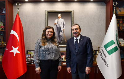 EVCİLER BELEDİYE BAŞKANI UĞURLU'DAN BAŞKAN ATAÇ'A ZİYARET