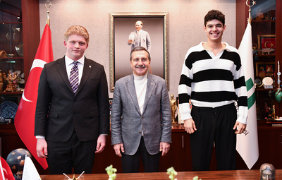 BAŞKAN ATAÇ BERKAY GEZGİN'LE BULUŞTU