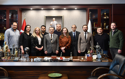JEOFİZİK MÜHENDİSLERİNDEN BAŞKAN ATAÇ'A ZİYARET
