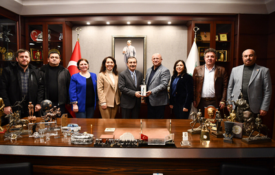 FEDERASYON BAŞKANI GÜLER'DEN BAŞKAN ATAÇ'A ZİYARET