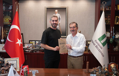 BERCHEM BELEDİYE BAŞKANI ÖZTÜRK'TEN ATAÇ'A ZİYARET