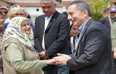 BAŞKAN ATAÇ YAĞMUR DUALARINA KATILDI