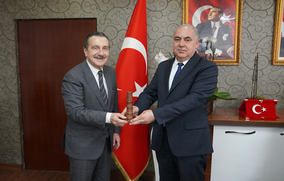 BAŞKAN ATAÇ'TAN YALÇIN'A HAYIRLI OLSUN ZİYARETİ