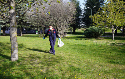 TEPEBAŞI'NDA İLAÇLAMA ÇALIŞMALARI SÜRÜYOR