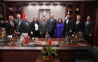 HACI BEKTAŞ VELİ ANADOLU KÜLTÜR VAKFI'NDAN BAŞKAN ATAÇ'A ZİYARET